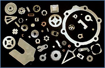 Collection of special insert stampings and irregular shaped parts from K&K Tool & Die